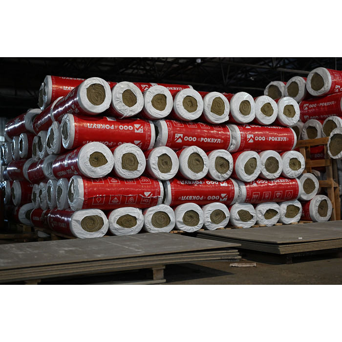 Цилиндры навивные кашированные фольгой ROCKWOOL 100 80х140